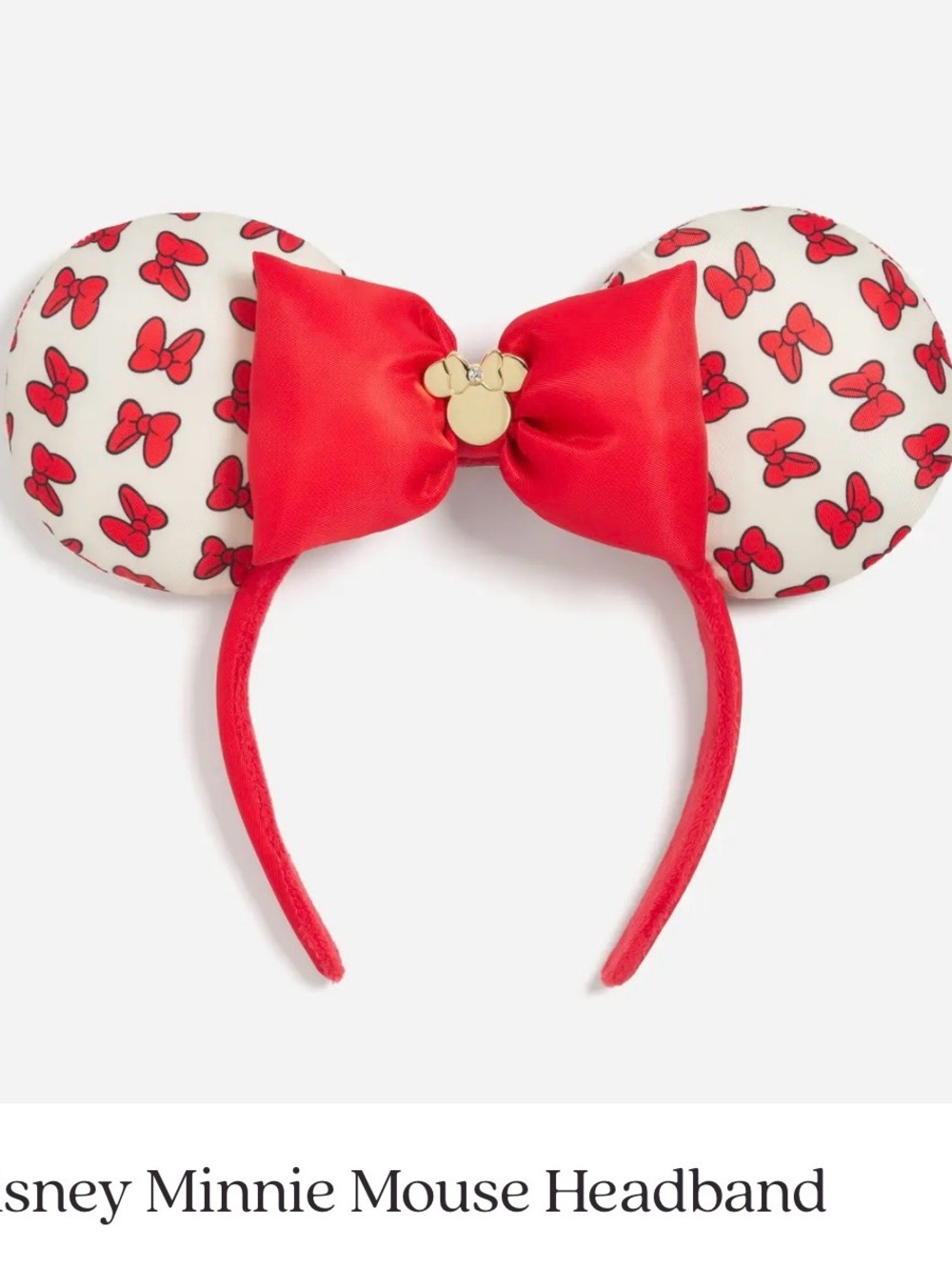 Stoney Clover Lane Minnie Mouse Headband in Red and White nwt/box/bag. Disney